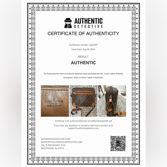 LOUIS VUITTON Monogram Potomac Crossbody Messenger, Rare, Vintage with C… - Picture 16 of 16